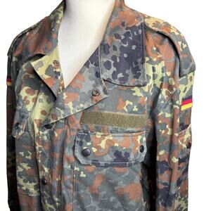 German Bundeswehr Field Jacket, Flecktarn Camo, 1998 Vintage Military Surplus